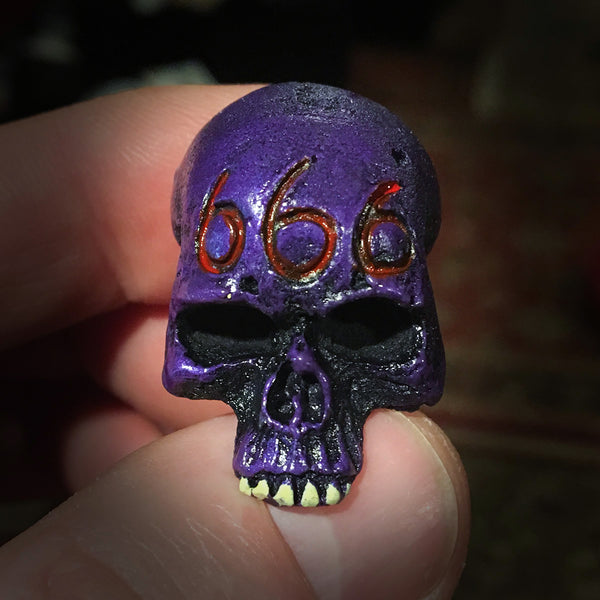 Purple skull online ring